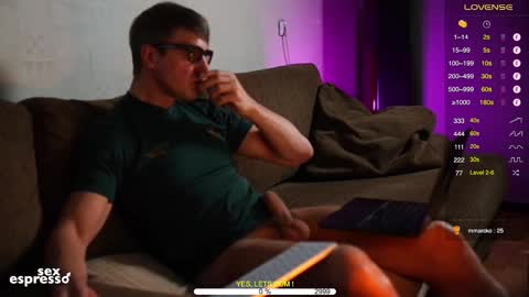 Snapshot of sexespresso chatting on 10.31.25 Thank you for Birthday Wishes online show from 10.31.25