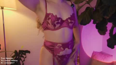 Snapshot of skarpio17 chatting on 02.14.26 Im Scarlett ONLINE 5pm-10pm NYC time online show from 02.14.26