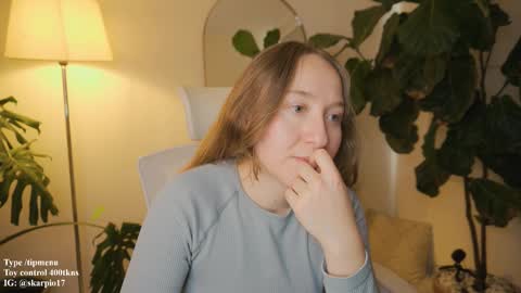 Snapshot of skarpio17 chatting on 03.02.26 Im Scarlett ONLINE 5pm-10pm NYC time online show from 03.02.26