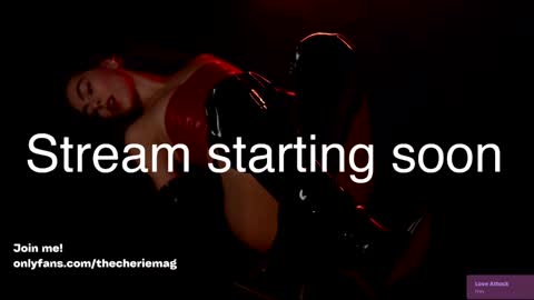 Snapshot of thecherie chatting on 09.30.25 Cherie online show from 09.30.25