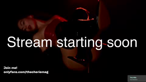 Snapshot of thecherie chatting on 10.15.25 Cherie online show from 10.15.25