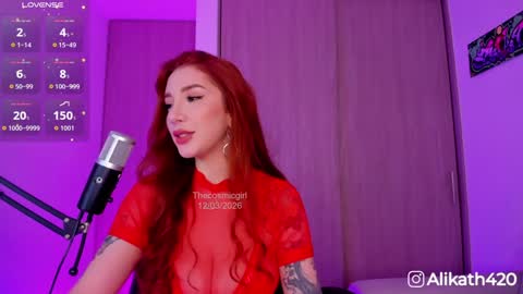 Snapshot of thecosmicgirl chatting on 03.12.26 Alicia Alikath online show from 03.12.26
