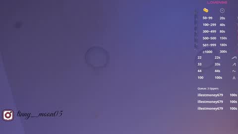 Snapshot of tinymoon_ chatting on 01.24.25 Luna online show from 01.24.25