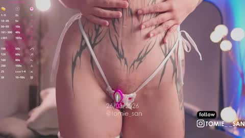 Snapshot of tomie_san chatting on 03.26.26 Tomie online show from 03.26.26