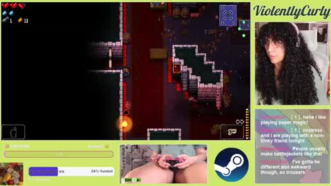 Snapshot of violentlycurly chatting on 02.13.26 Curly the Coin Operated Toy online show from 02.13.26