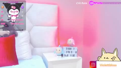 Snapshot of violettbloss chatting on 09.26.25 Violeta online show from 09.26.25