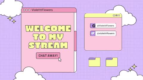Snapshot of violetttflowers chatting on 07.19.26 Violet Flowers online show from 07.19.26