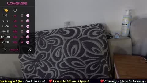 Chrissy online show from 01.25.25