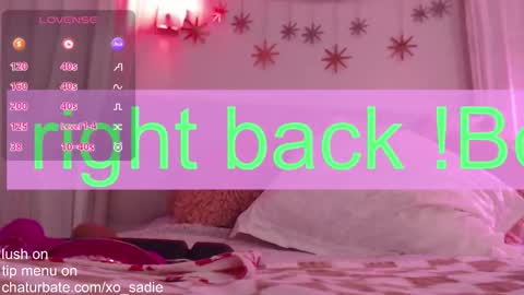 Snapshot of xo_sadie chatting on 02.19.26 Xo Sadie online show from 02.19.26