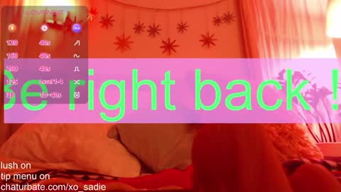 Snapshot of xo_sadie chatting on 03.30.26 Xo Sadie online show from 03.30.26