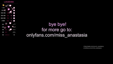 Anastasia online show from 12.21.24