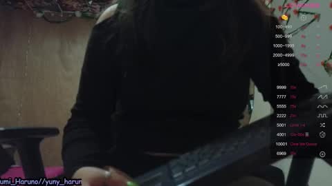 Snapshot of yuny_haruno chatting on 01.03.25 Haruno online show from 01.03.25