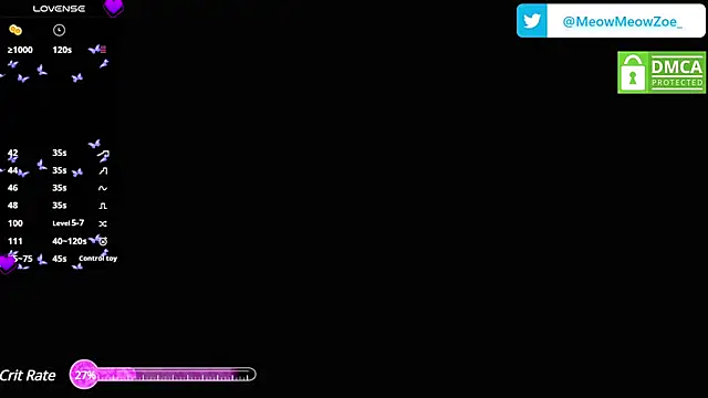 MeowMeowZoe online show from 01.17.25