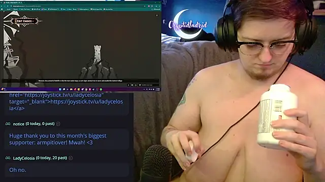 CryptidIndrid online show from 01.01.25