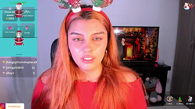 Snapshot of Fieryfenixx chatting on 12.19.24 Fieryfenixx online show from 12.19.24