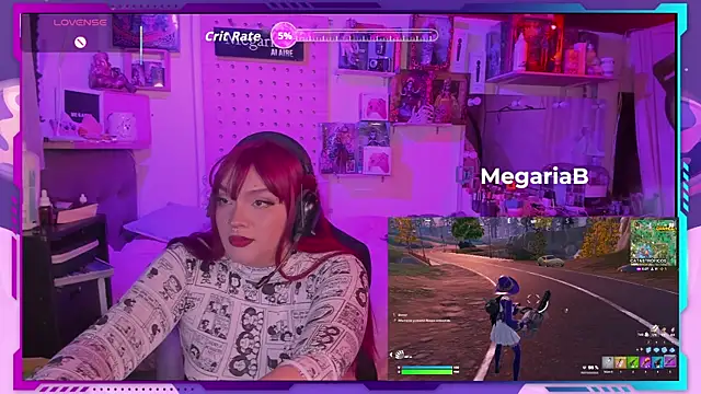 Snapshot of MegariaB chatting on 10.19.25 MegariaB online show from 10.19.25