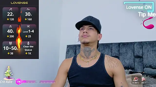 Snapshot of JAYCOB00 chatting on 12.19.24 JAYCOB00 online show from 12.19.24