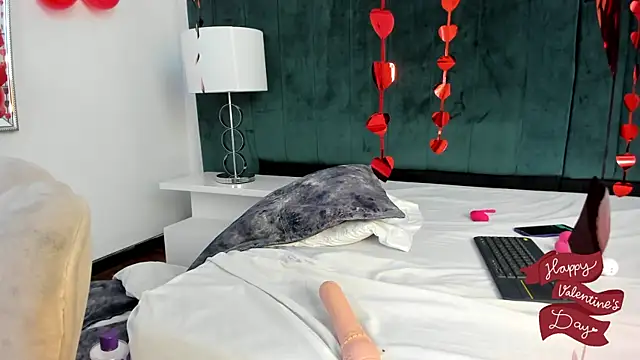 Snapshot of PandoraB_ chatting on 02.13.25 PandoraB online show from 02.13.25