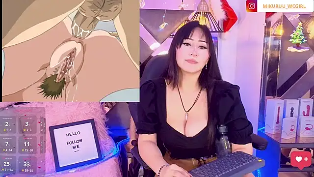 mikuru hara online show from 12.25.24