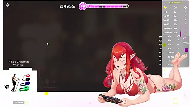 Snapshot of NikkoTyan chatting on 12.22.24 NikkoTyan online show from 12.22.24