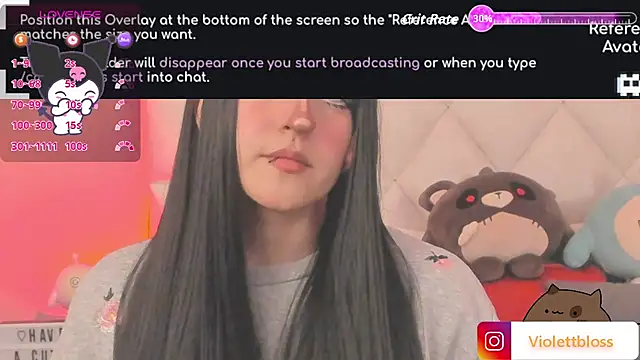 Violettbloss online show from 10.15.25