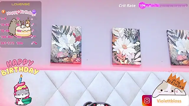 Violettbloss online show from 10.18.25