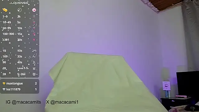 Snapshot of macacami1 chatting on 02.12.25 macacami1 online show from 02.12.25