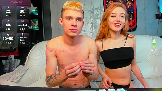 Snapshot of eva_and_adam1 chatting on 02.22.25 eva and adam1 online show from 02.22.25