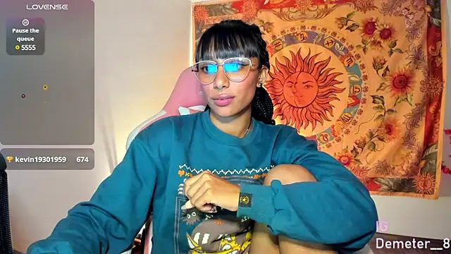 Snapshot of Demeter__ chatting on 02.21.25 Demeter online show from 02.21.25