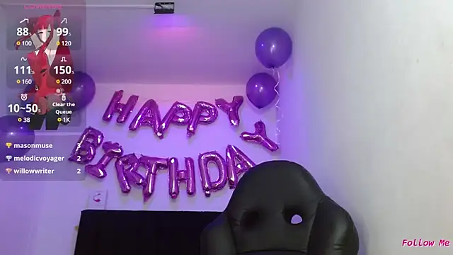 Snapshot of CelesteAyase chatting on 03.13.25 CelesteAyase online show from 03.13.25