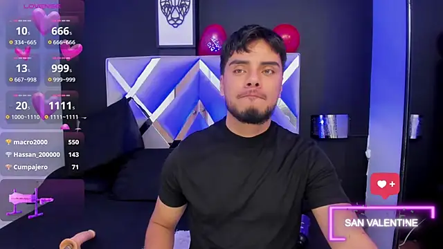 Snapshot of Tommidubois chatting on 02.14.25 Tommidubois online show from 02.14.25