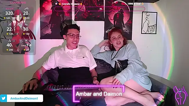 Snapshot of Ambar_and_daimon_ chatting on 09.12.25 Ambar and daimon online show from 09.12.25