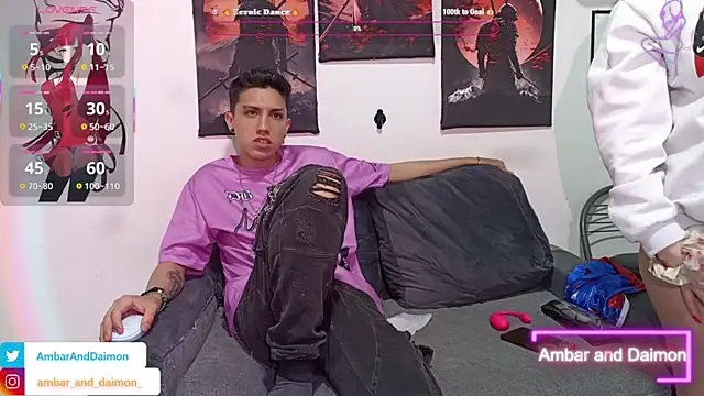 Snapshot of Ambar_and_daimon_ chatting on 10.25.25 Ambar and daimon online show from 10.25.25