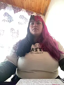 Snapshot of Pinky-Flower chatting on 01.08.25 Pinky-Flower online show from 01.08.25