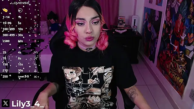 Snapshot of lily3_4 chatting on 01.21.25 lily3 4 online show from 01.21.25