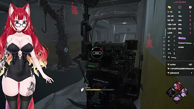 Snapshot of LewdKira_VT chatting on 01.29.25 LewdKira VT online show from 01.29.25