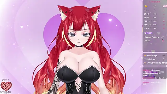 Snapshot of LewdKira_VT chatting on 02.10.25 LewdKira VT online show from 02.10.25