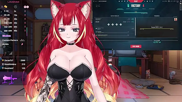 Snapshot of LewdKira_VT chatting on 02.26.25 LewdKira VT online show from 02.26.25