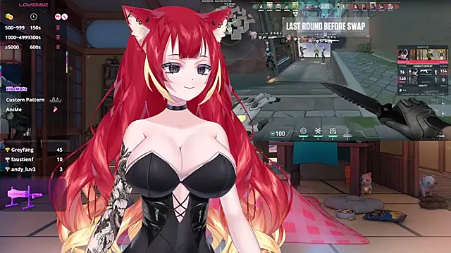 Snapshot of LewdKira_VT chatting on 02.28.25 LewdKira VT online show from 02.28.25