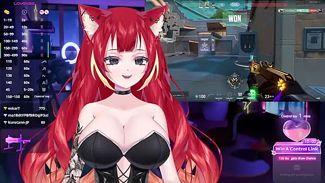 Snapshot of LewdKira_VT chatting on 03.03.25 LewdKira VT online show from 03.03.25