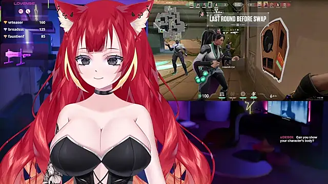 Snapshot of LewdKira_VT chatting on 03.05.25 LewdKira VT online show from 03.05.25