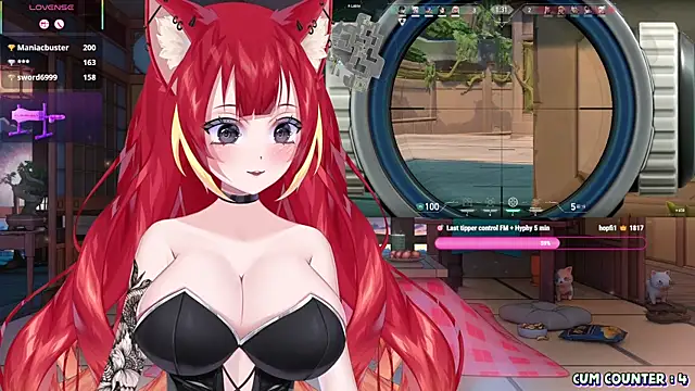 Snapshot of LewdKira_VT chatting on 03.08.25 LewdKira VT online show from 03.08.25