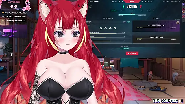 Snapshot of LewdKira_VT chatting on 03.13.25 LewdKira VT online show from 03.13.25