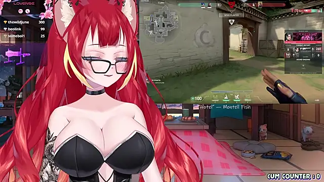 Snapshot of LewdKira_VT chatting on 03.19.25 LewdKira VT online show from 03.19.25