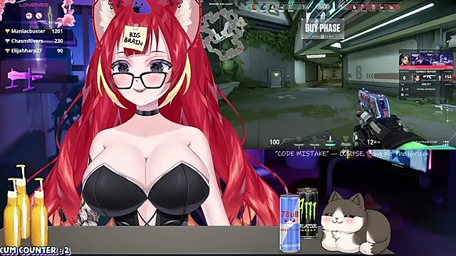 Snapshot of LewdKira_VT chatting on 03.21.25 LewdKira VT online show from 03.21.25