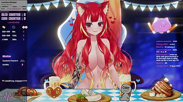 Snapshot of LewdKira_VT chatting on 09.25.25 LewdKira VT online show from 09.25.25