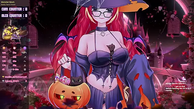 Snapshot of LewdKira_VT chatting on 10.26.25 LewdKira VT online show from 10.26.25