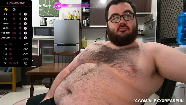 alexxxbear online show from 10.19.25