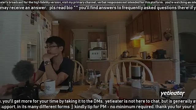 Snapshot of yetieater chatting on 12.14.24 yetieater online show from 12.14.24