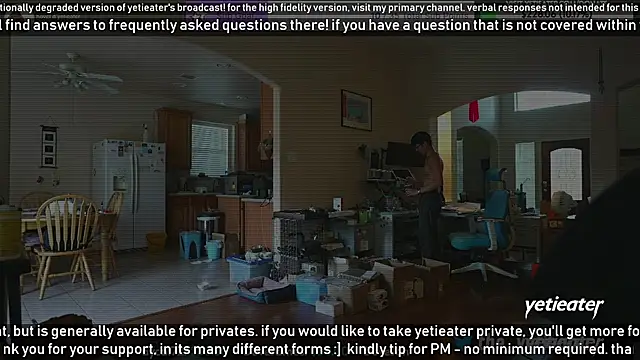 Snapshot of yetieater chatting on 01.01.25 yetieater online show from 01.01.25